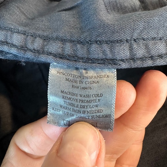 NWT Faherty pants men’s size 38x33 blue chino jeans casual stretch - Picture 5 of 8